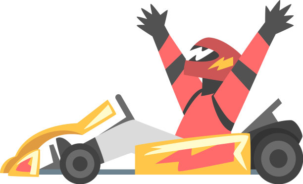 卡丁车比赛或有男子赛车手参加的卡丁车比赛图片下载