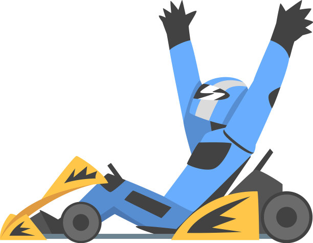 卡丁车比赛或有男子赛车手参加的卡丁车比赛图片下载