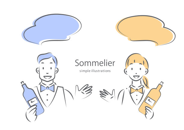 侍酒师在谈论葡萄酒图片下载