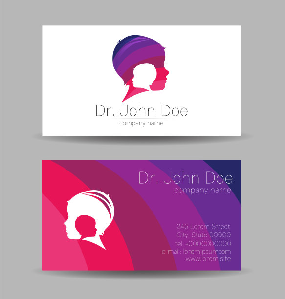 心理名片小孩的人头图片下载