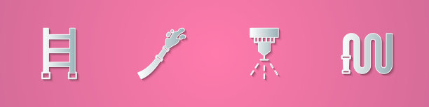 设纸切消防逃生软管卷盘洒水喷头图片下载