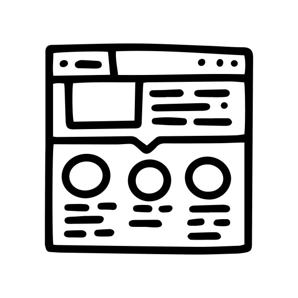 网页行涂鸦简单的图标图片下载