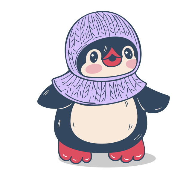 有趣的卡通企鹅图片下载