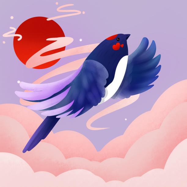 原创喜鹊鸟元素图片下载