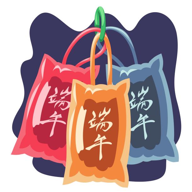 深蓝色端午节福袋图片下载