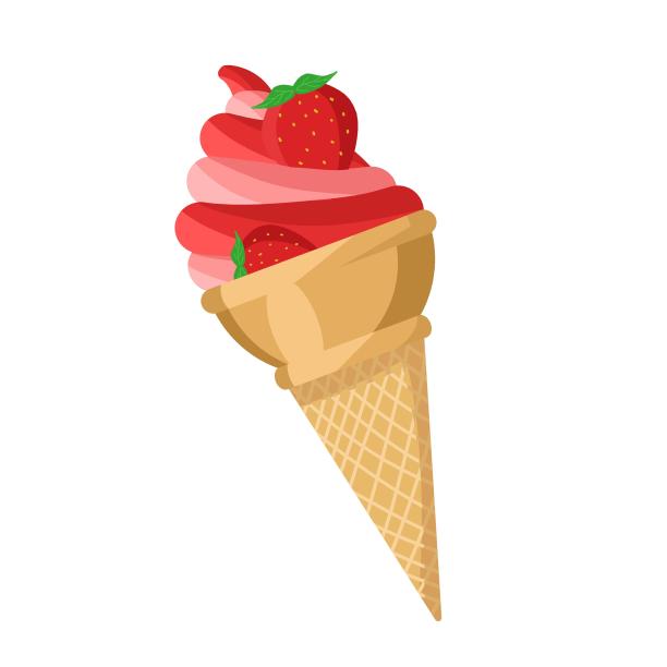 草莓冰淇淋图片下载