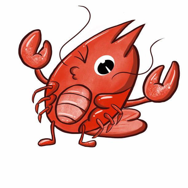 小龙虾素材形象可爱有食欲图片下载