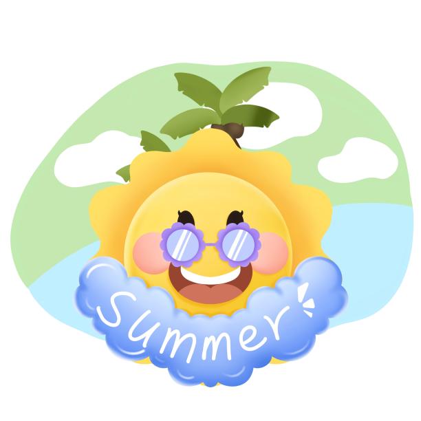 夏日太阳元素图片下载