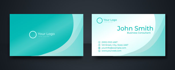 现代名片模板。平面设计矢量抽象创意矢量图片下载