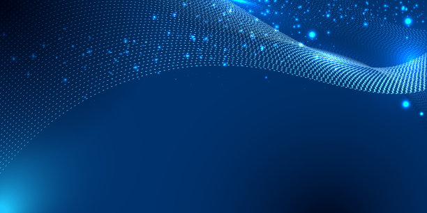 抽象蓝色粒子纹波矢量设计图片下载