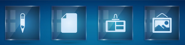 设置铅笔档案文件识别徽章图片下载