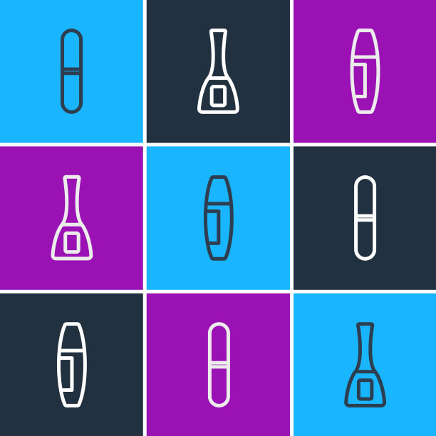 定线、指甲锉、睫毛刷、指甲油图片下载