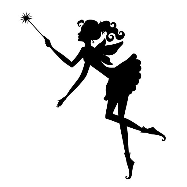 仙女轮廓图标图片下载