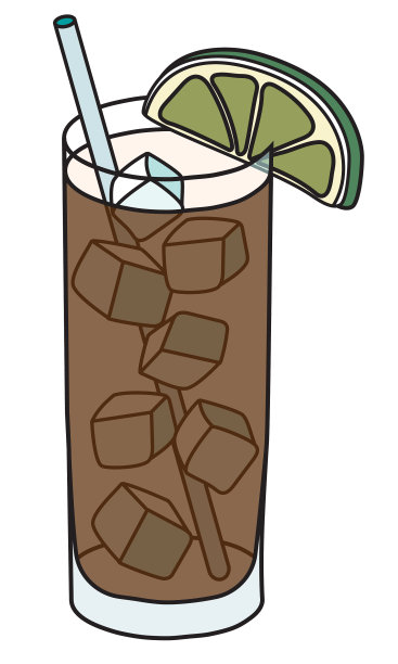 长岛冰茶或古巴利布里经典伊巴图片下载