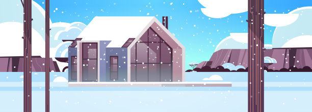 带有全景窗户的夹芯板的现代住宅，环保住宅建筑模块化住房图片下载