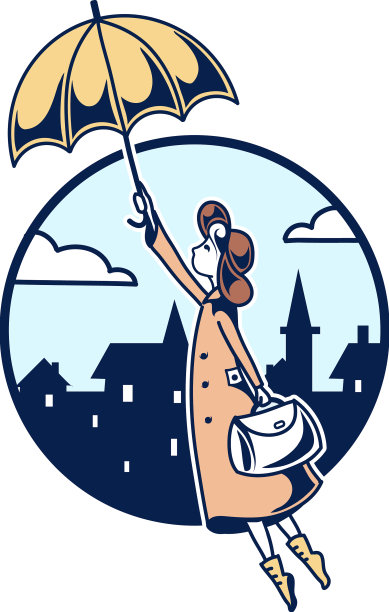 伞的女孩图片下载