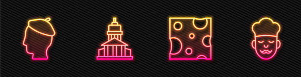 设线奶酪法国人博物馆大楼和图片下载