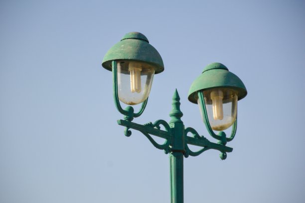 城市灯柱图片下载