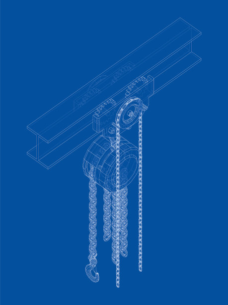 横梁上的吊车图片下载