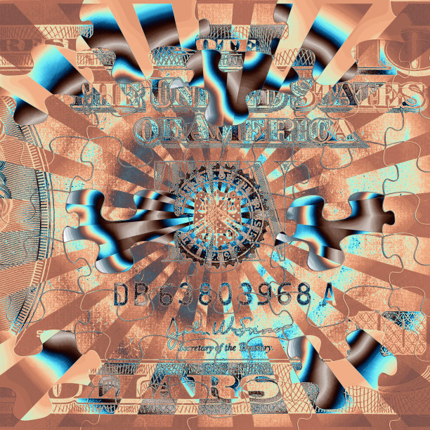 美元的抽象艺术图片下载