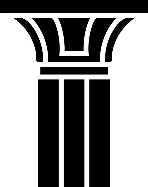 支柱图标设计模板隔离图片下载