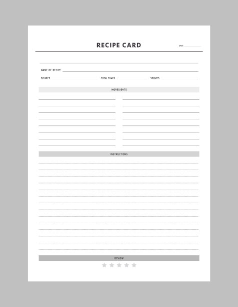 配方卡打印模板图片下载