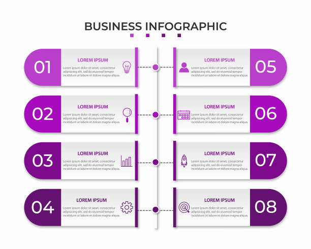 演示业务信息图形模板8图片下载