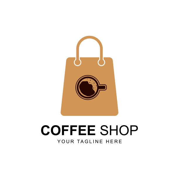咖啡和包咖啡店的标志设计图片下载