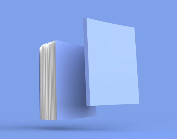 记事本彩色书封面模型3d模板渲染图片下载