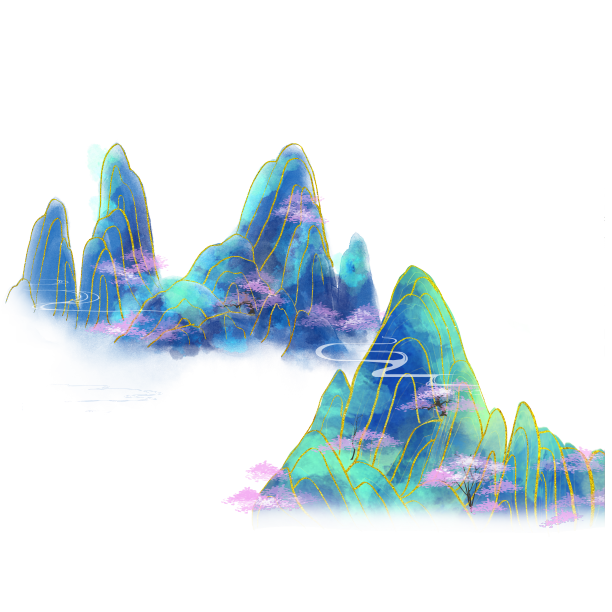重阳节国潮山水古风唯美素材图片下载