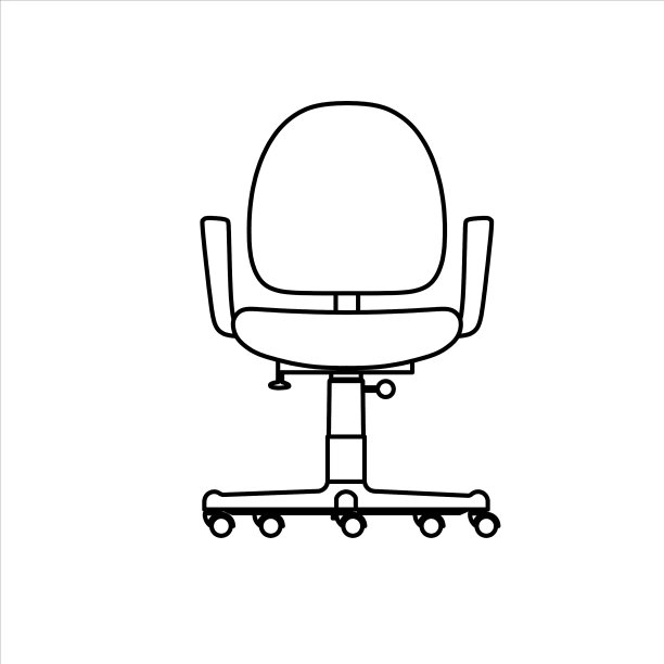 廉价办公椅的设计草图图片下载