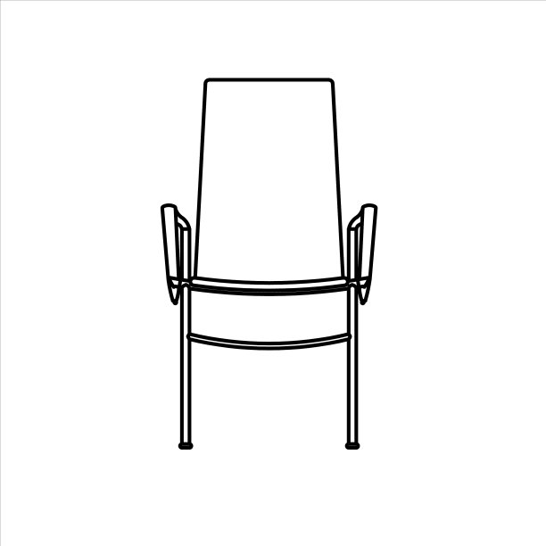 木制坐椅的设计草图图片下载