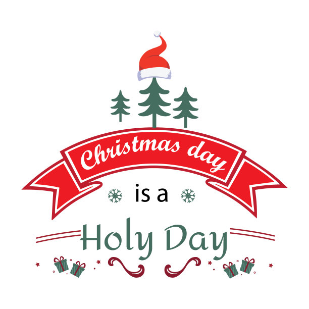 圣诞节的t恤设计图片下载