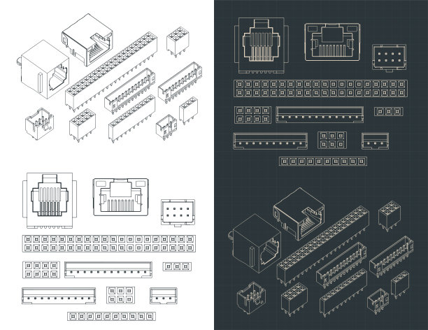 蓝图连接器TH迷你集图片下载