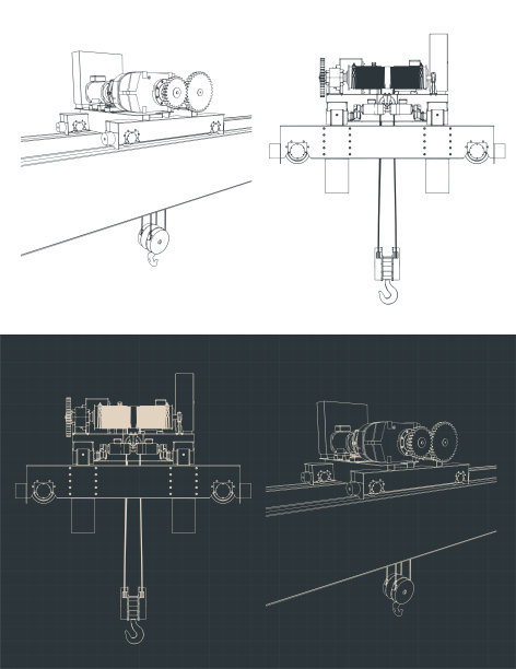 双梁架空起重机电动链条葫芦图片下载