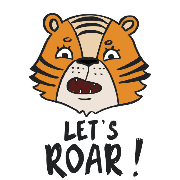 手绘虎宝宝和素描图片下载