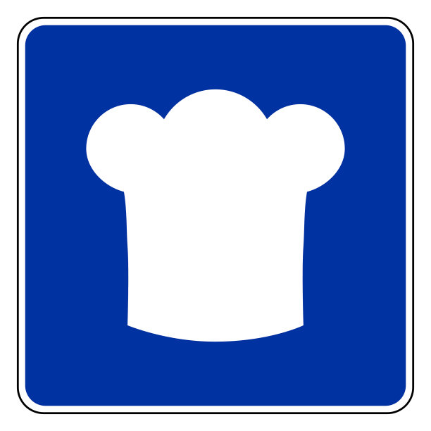 厨师帽和路标图片下载