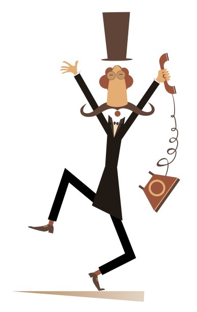 戴大礼帽的小胡子男人是恐慌图图片下载