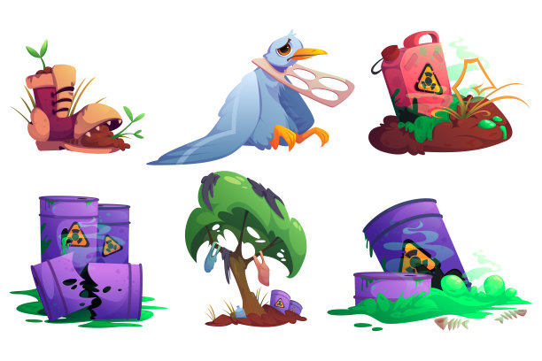 自然污染，环境污染废物图片下载