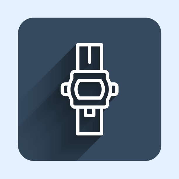 白线腕表图标隔离与长图片下载