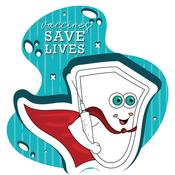 盾牌超级英雄携带注射器疫苗拯救图片下载