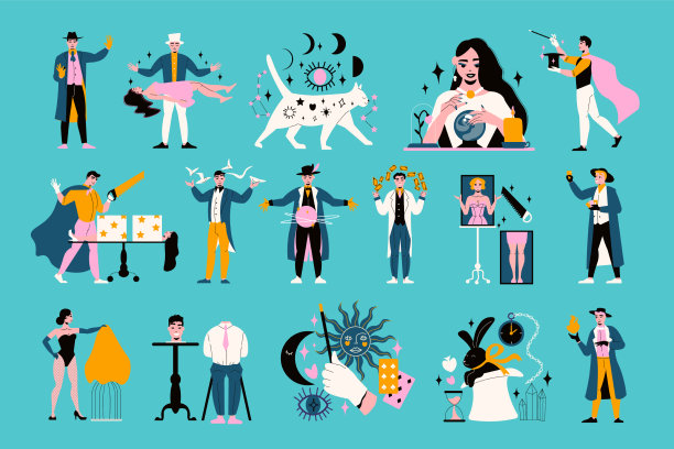 魔术表演组图片下载