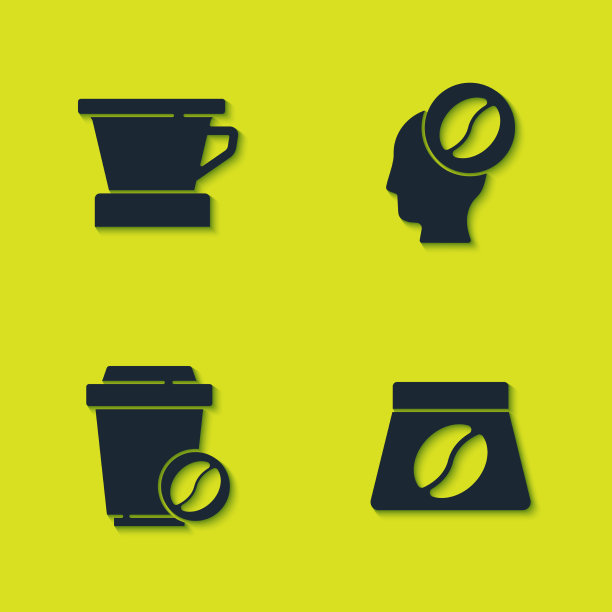 设置v60咖啡机袋豆咖啡杯走图片下载