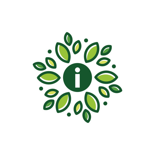 我信叶抽花标志设计图标图片下载