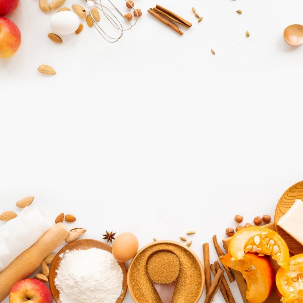 秋天烘焙背景图片下载