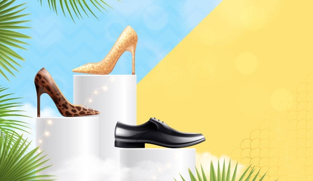 经典鞋写实构图图片下载