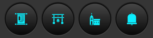 集法令纸羊皮纸卷轴日本大门图片下载