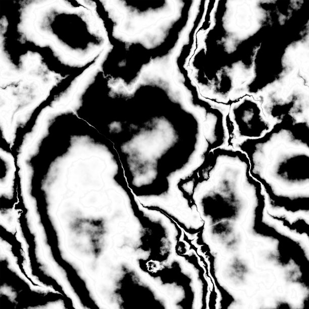 3 d渲染。大理石或石材的无缝纹理。白纸黑字。图片下载