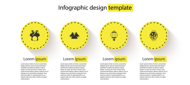 设置和服、韩国灯笼和拉面的生意图片下载