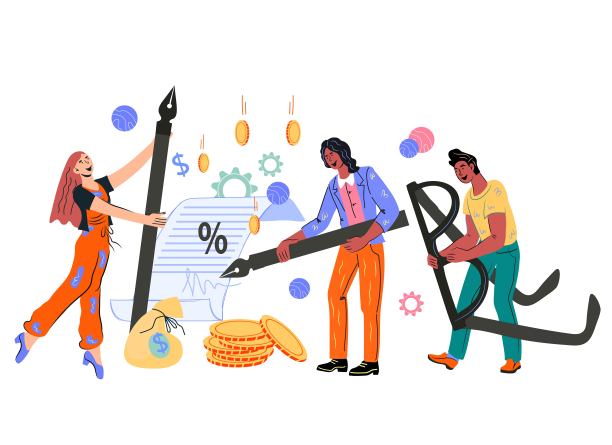 合同和商务交易文件的签署。有利可图的合作伙伴关系和商业协议图片下载